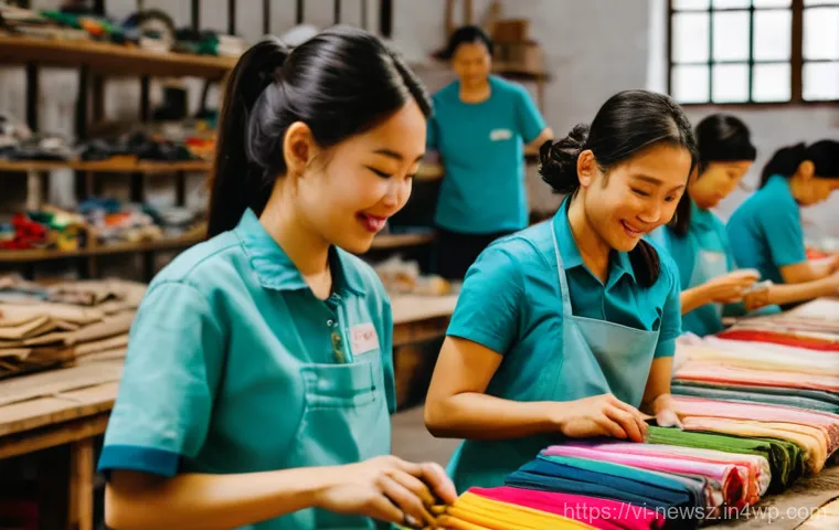 업사이클링 스타트업의 성공적인 팀워크 구축 - **Prompt:** A dynamic and diverse group of young Vietnamese entrepreneurs, both male and female, in ...