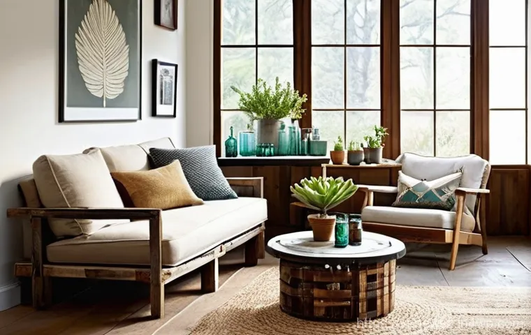 업사이클링 스타트업에서의 협업 사례 - **Upcycled Denim Fashion Statement:**
    A stylish young woman, approximately 20-25 years old, with...